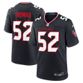 Houston Texans Xavier Thomas Nike Navy Game Jersey