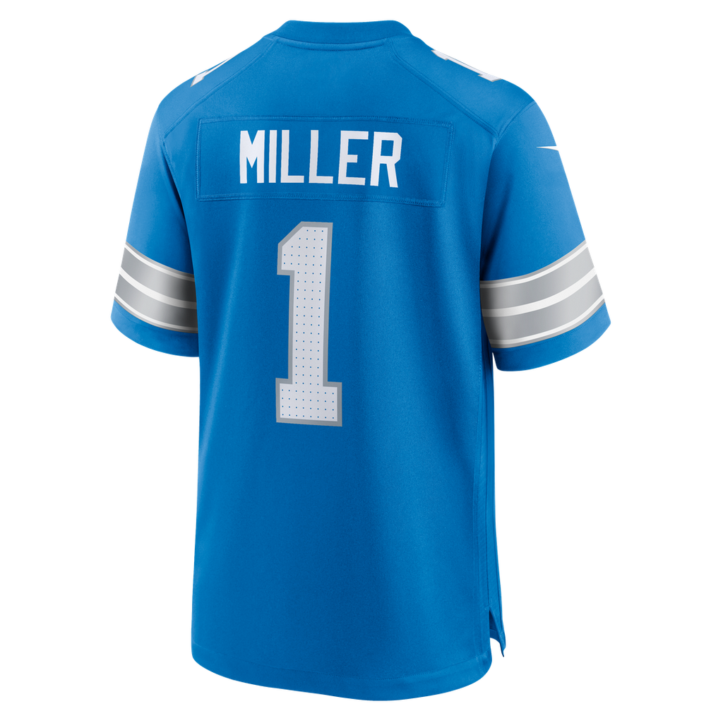 Detroit Lions Blake Miller Nike Blue Game Jersey