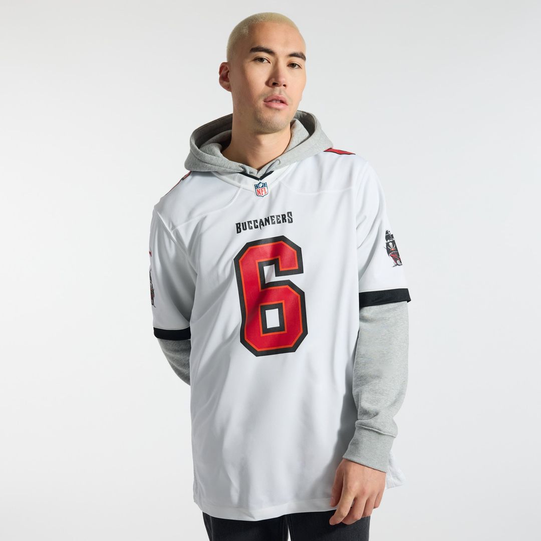Tampa Bay Buccaneers Baker Mayfield Nike Pewter Alternate Game Jersey