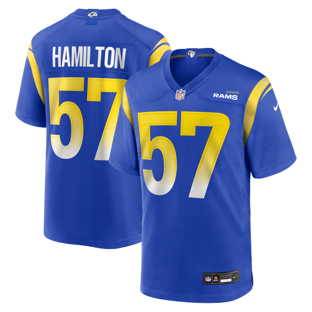 Los Angeles Rams Ty Hamilton Nike Royal Game Jersey