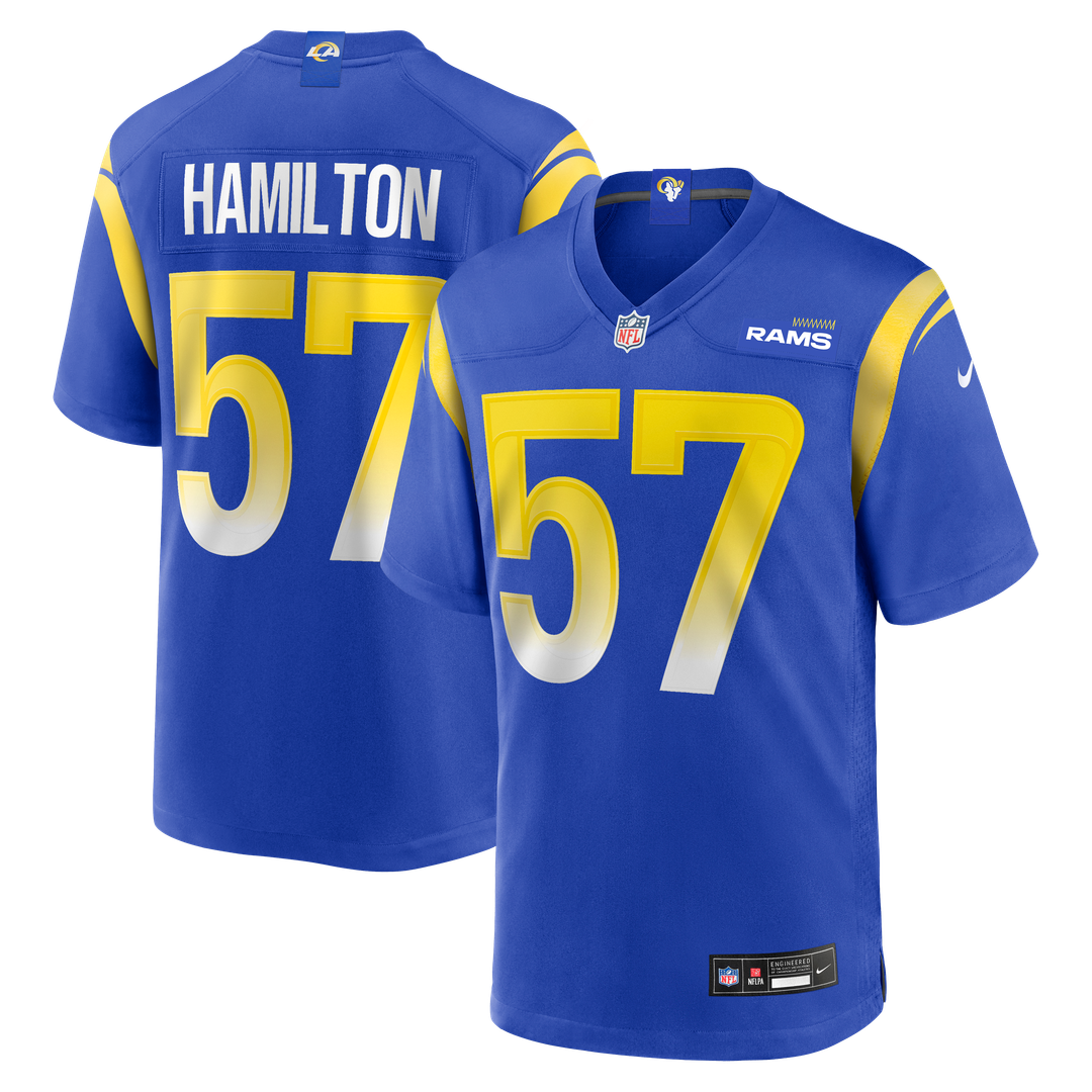 Los Angeles Rams Ty Hamilton Nike Royal Game Jersey