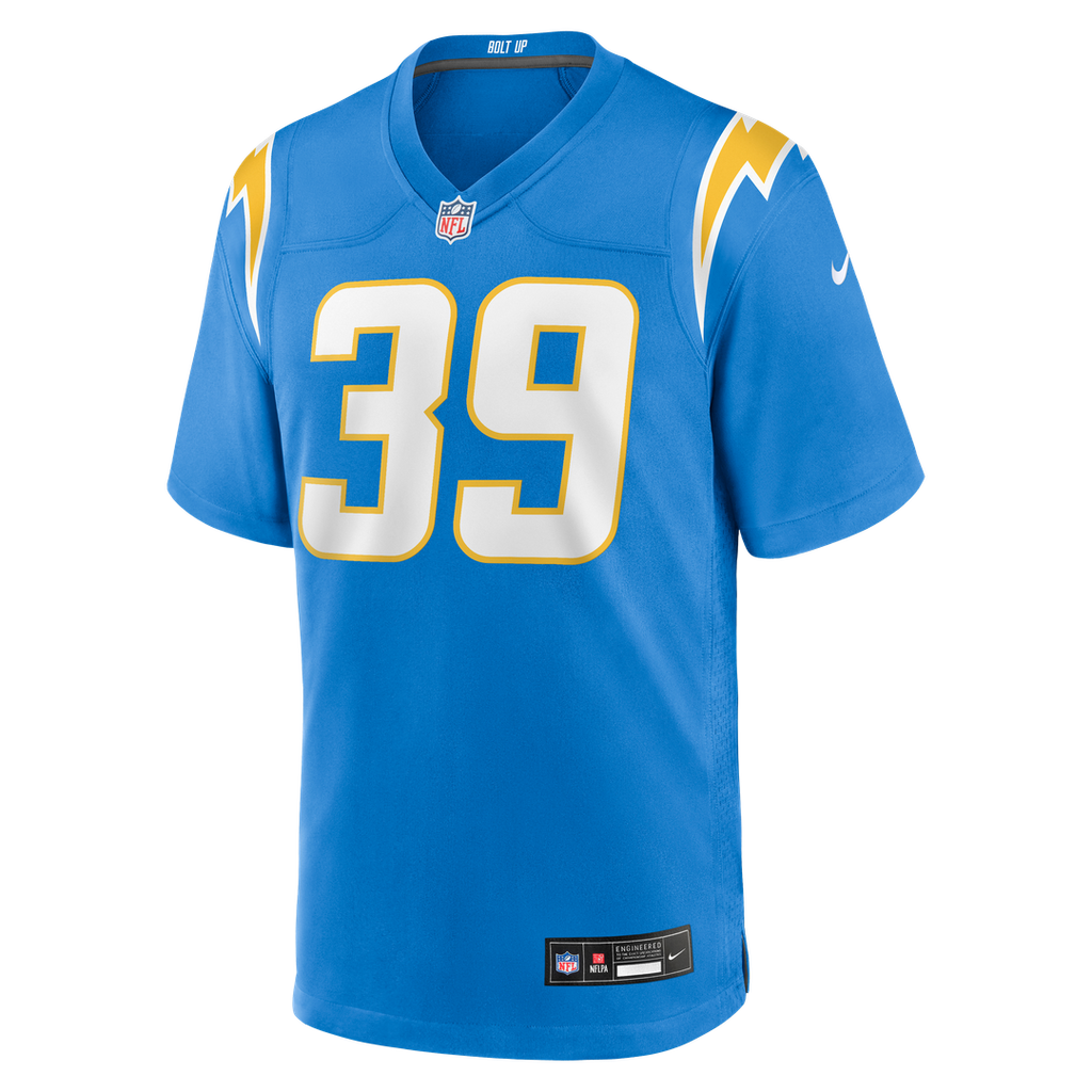 Los Angeles Chargers Eric Rogers Nike Powder Blue Game Jersey