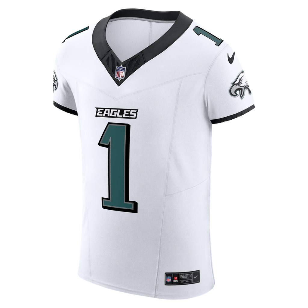 Philadelphia Eagles Jalen Hurts Nike White Vapor FUSE Elite Jersey