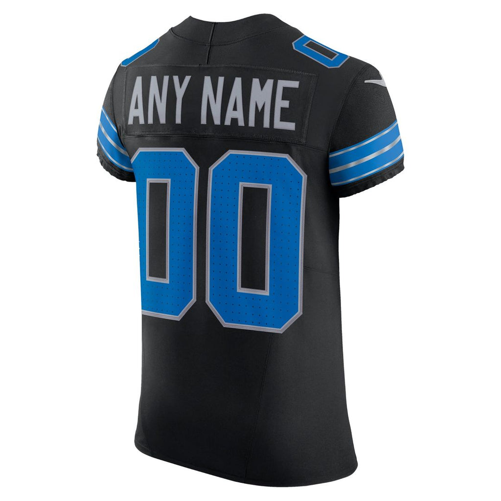 Detroit Lions Nike Blue Team Vapor FUSE Elite Custom Jersey