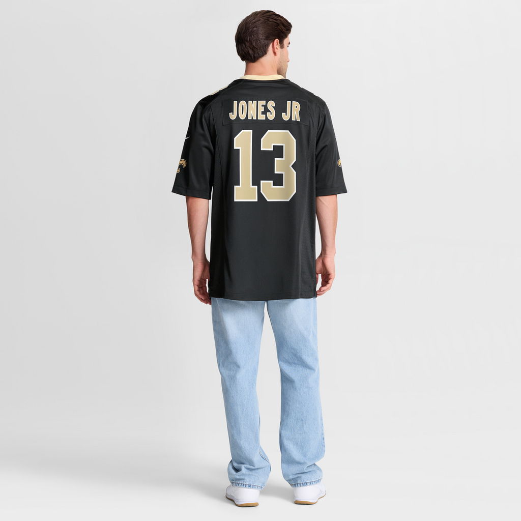 New Orleans Saints Velus Jones Jr. Nike Black Game Jersey