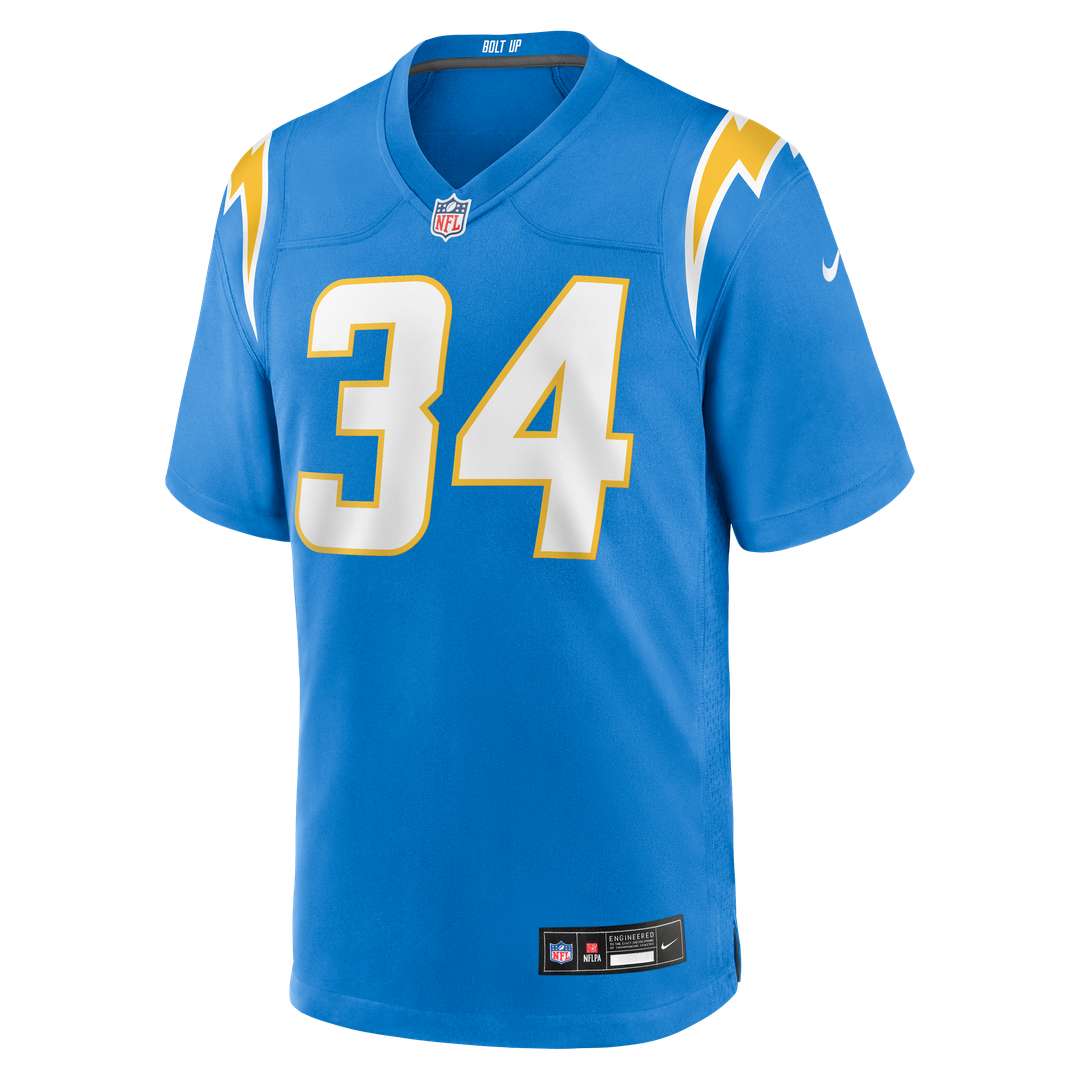 Los Angeles Chargers Keaton Mitchell Nike Powder Blue Game Jersey