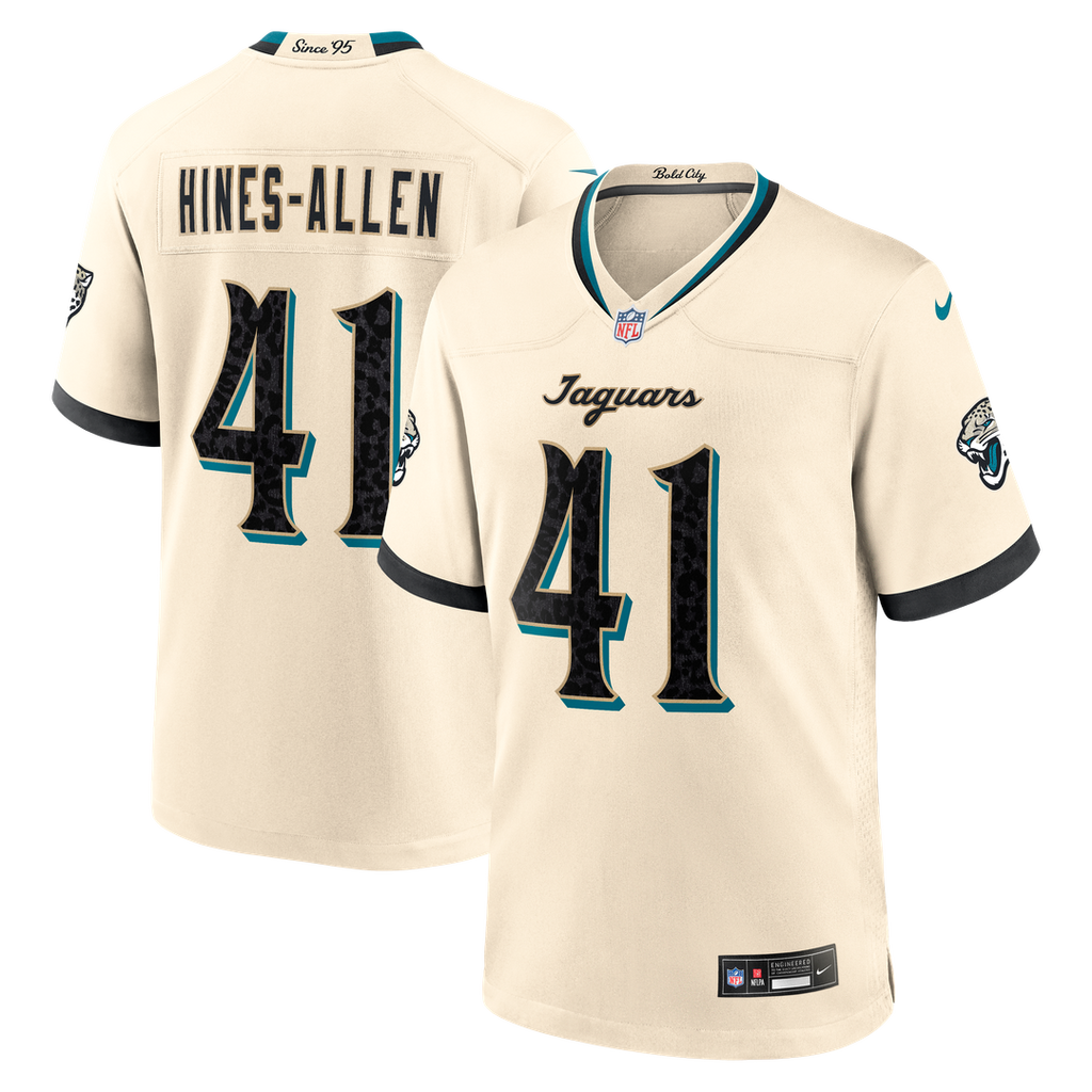 Jacksonville Jaguars Josh Hines - Allen Nike Natural 2026 Rivalries Collection Game Jersey