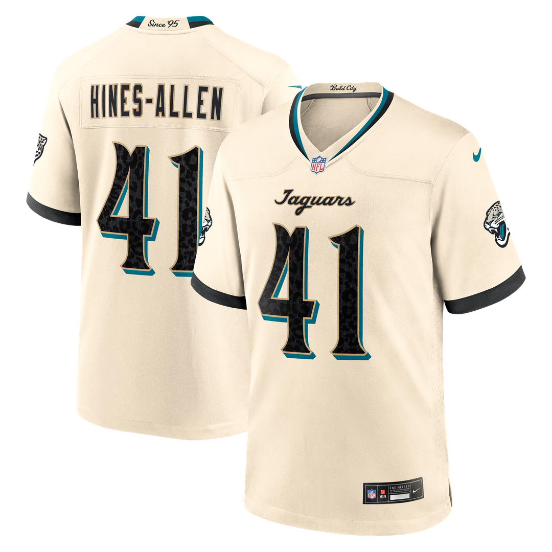 Jacksonville Jaguars Josh Hines - Allen Nike Natural 2026 Rivalries Collection Game Jersey