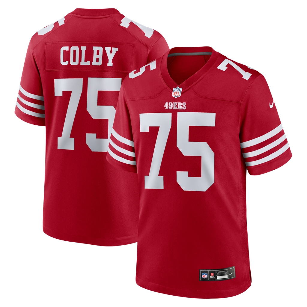 San Francisco 49ers Connor Colby Nike Scarlet Game Jersey