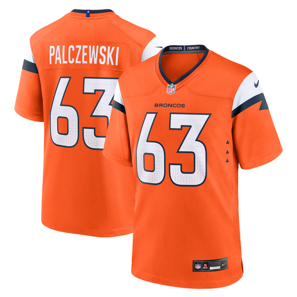 Denver Broncos Alex Palczewski Nike Orange Game Jersey