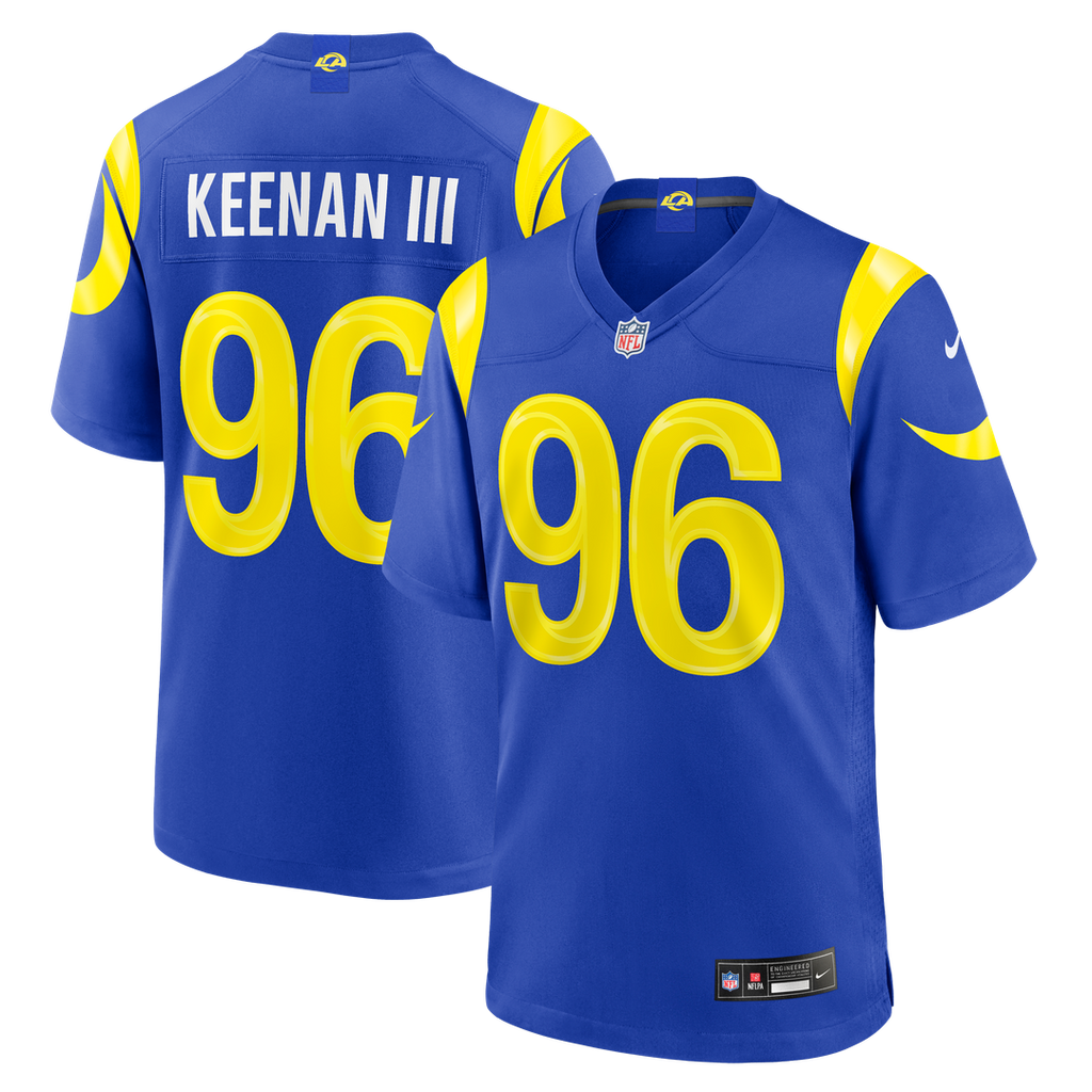Los Angeles Rams Tim Keenan III Nike Royal Game Jersey