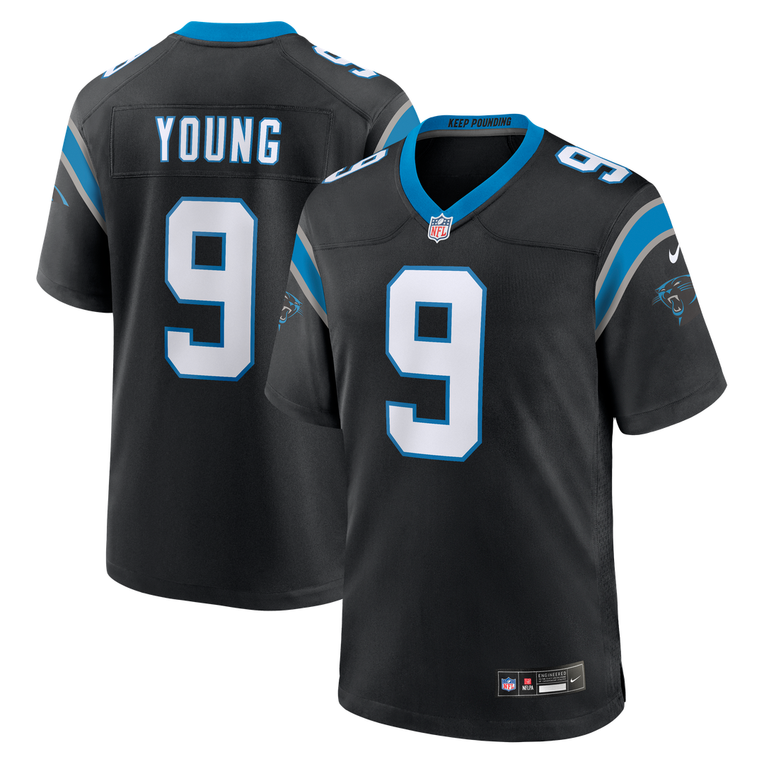 Carolina Panthers Bryce Young Nike Black Game Jersey