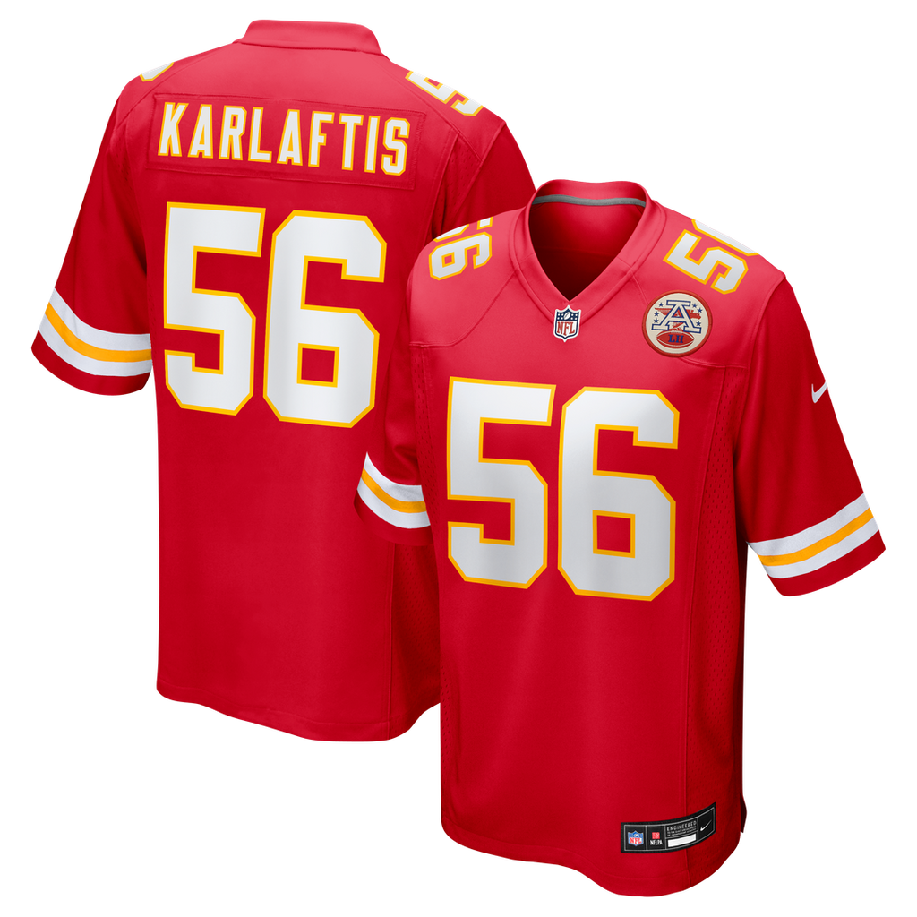 Kansas City Chiefs George Karlaftis Nike Red Game Jersey