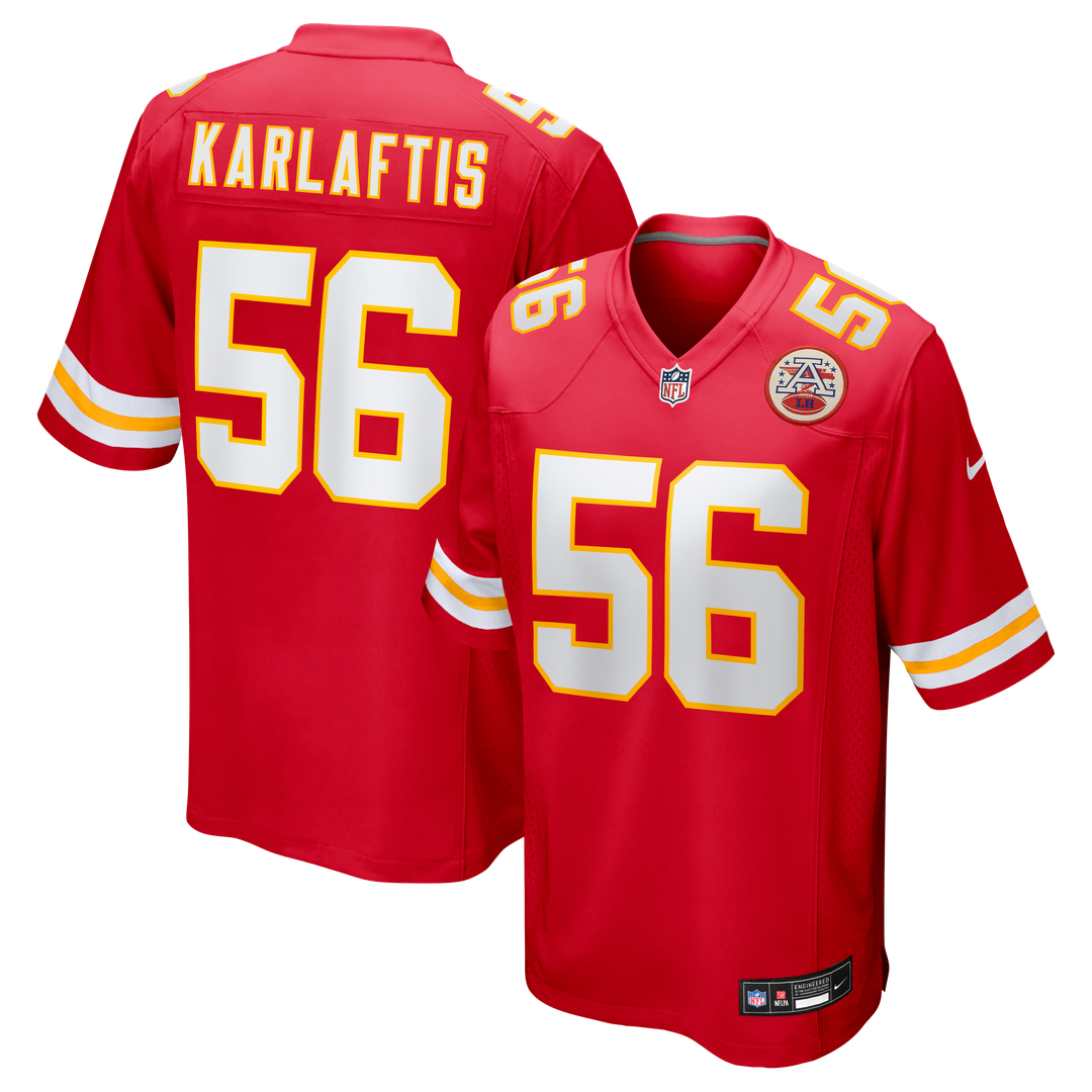 Kansas City Chiefs George Karlaftis Nike Red Game Jersey