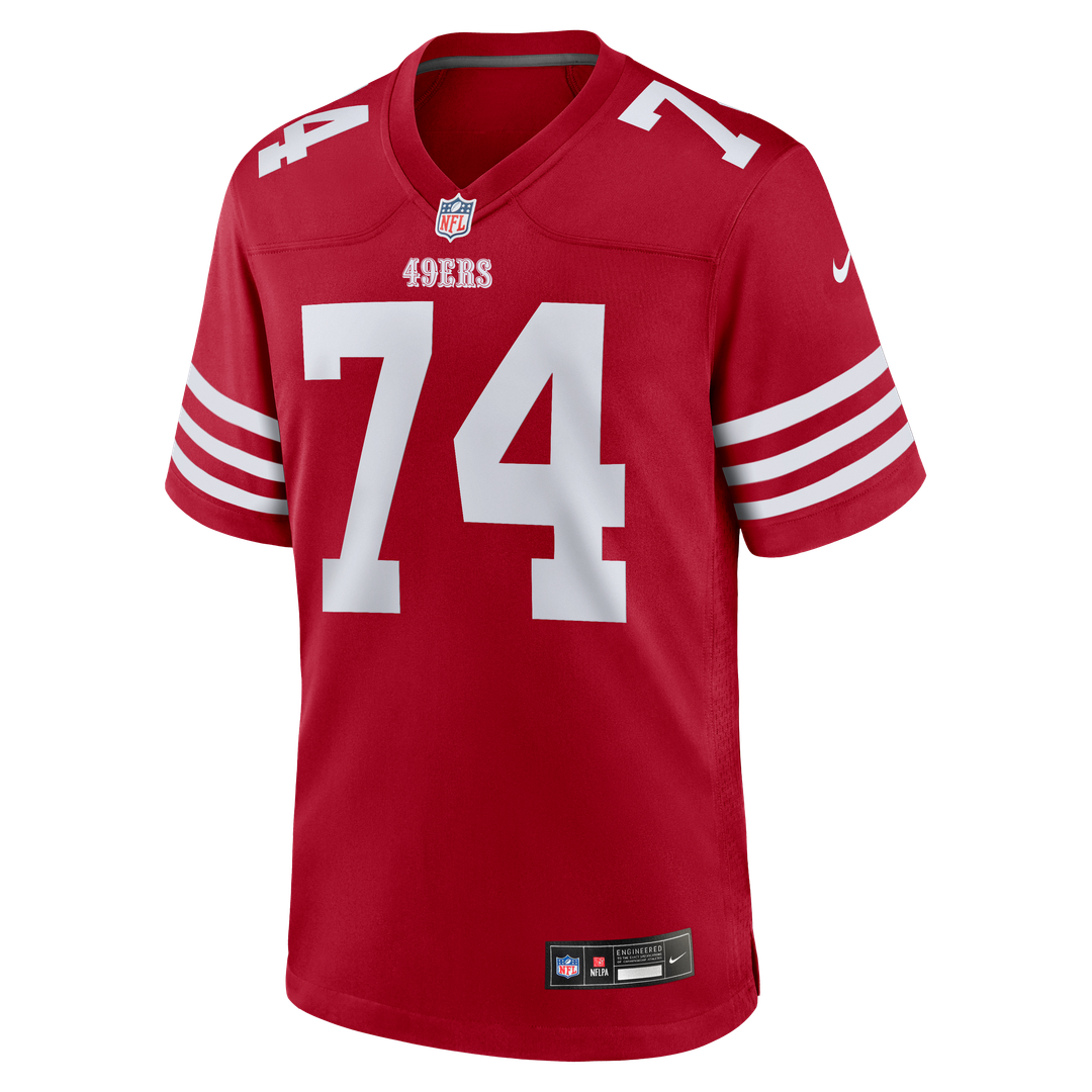 San Francisco 49ers Brett Toth Nike Scarlet Game Jersey