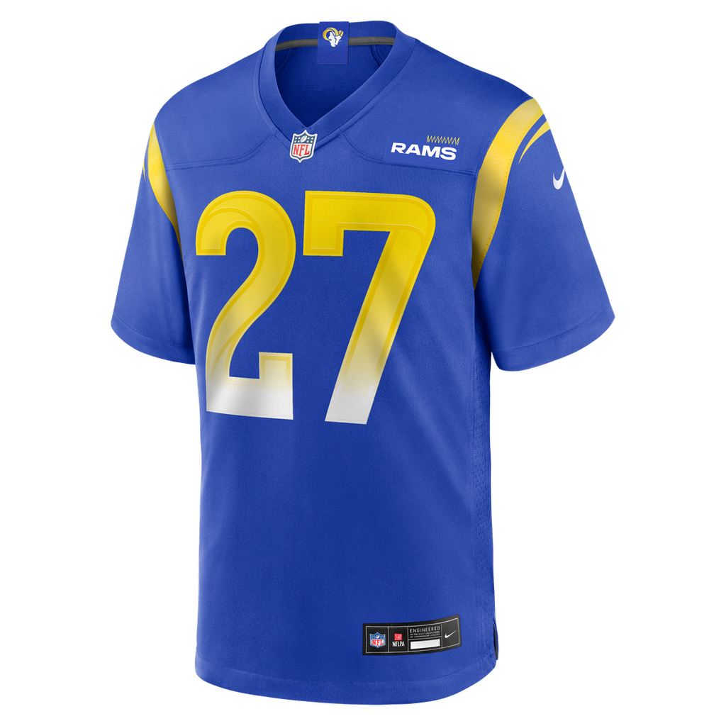 Los Angeles Rams Jarquez Hunter Nike Royal Game Jersey