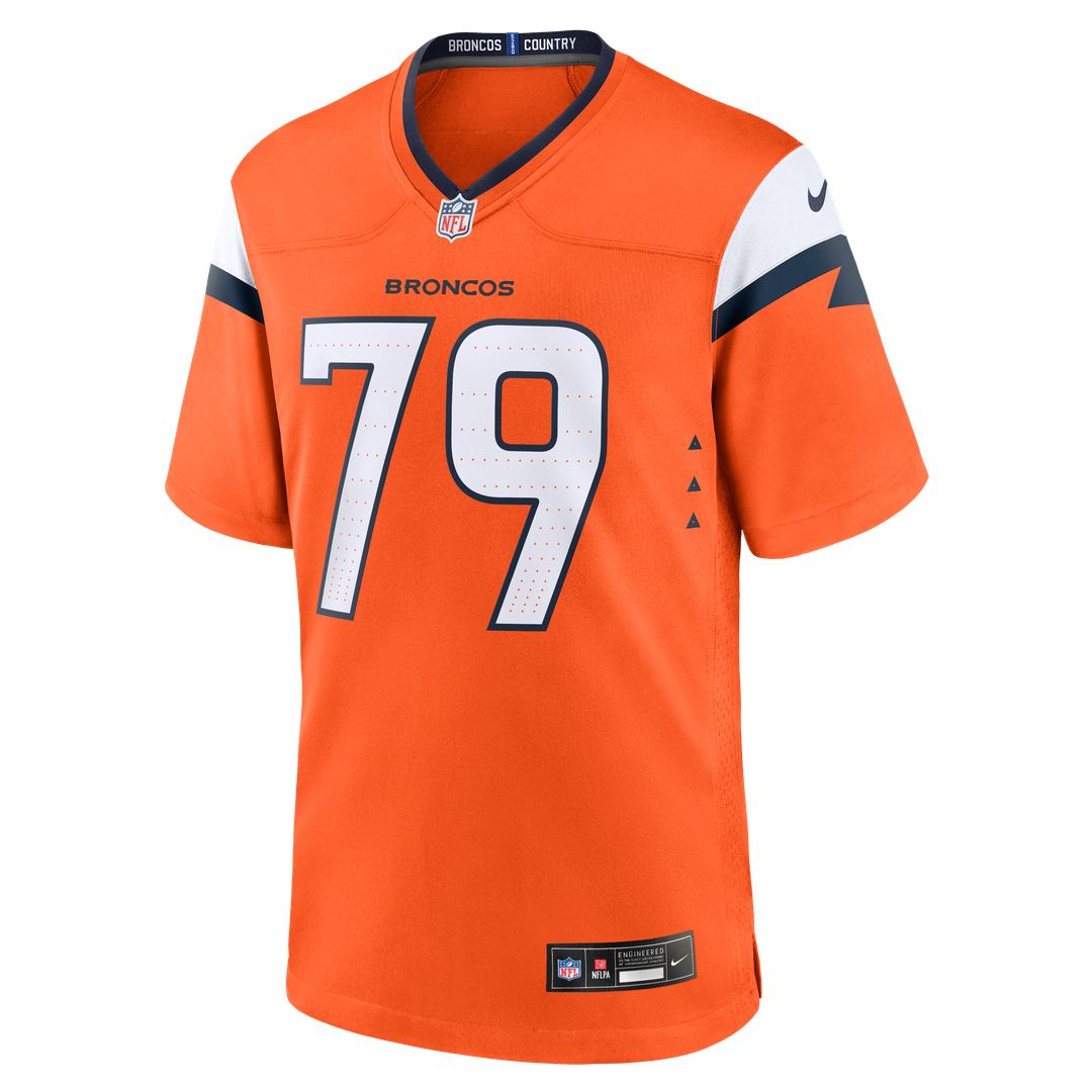 Denver Broncos Matt Peart Nike Orange Game Jersey