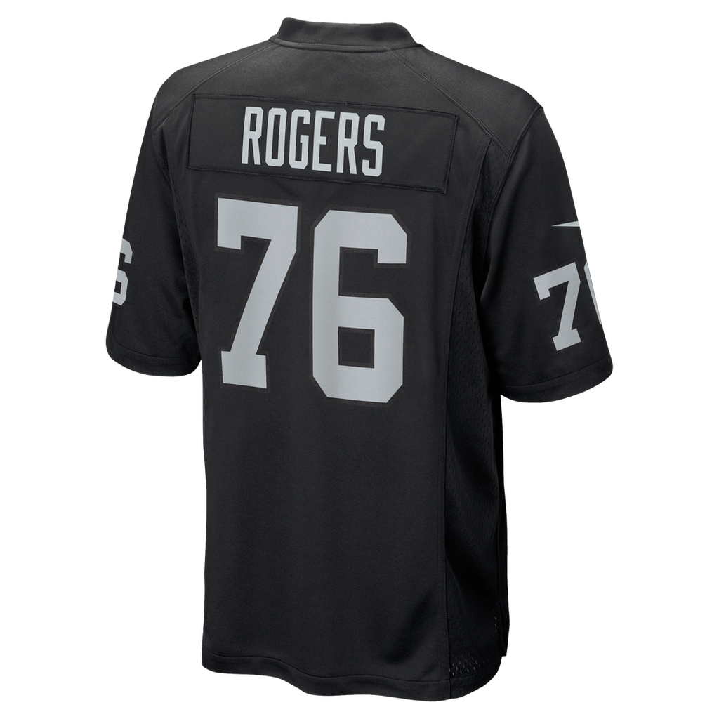 Las Vegas Raiders Caleb Rogers Nike Black Game Jersey