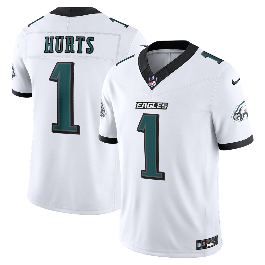 Philadelphia Eagles Jalen Hurts Nike White Vapor FUSE Stitched Limited Jersey