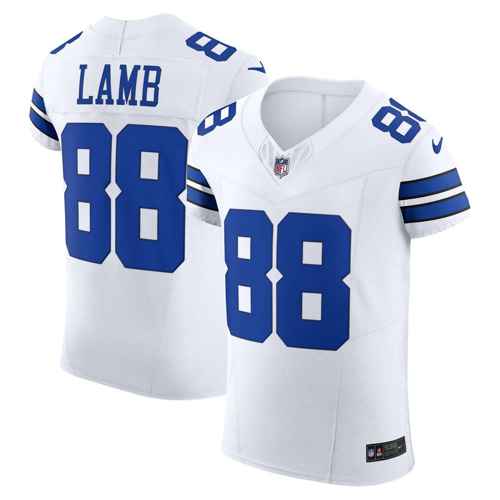 Dallas Cowboys CeeDee Lamb Nike White Vapor FUSE Elite Jersey