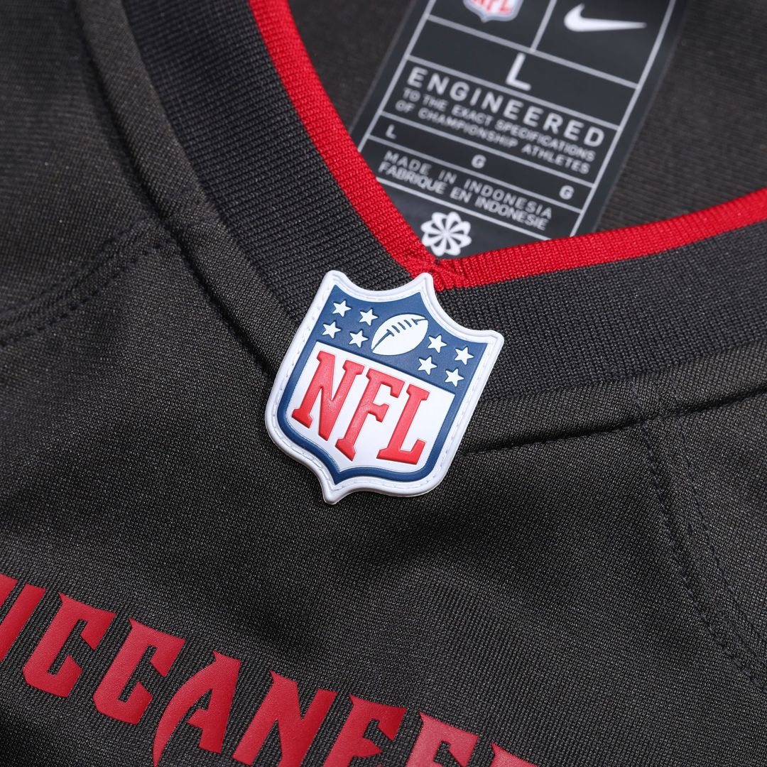 Tampa Bay Buccaneers Emeka Egbuka Nike Pewter Alternate Game Jersey