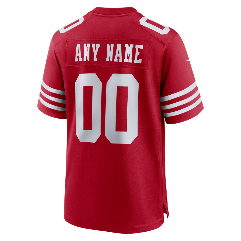 San Francisco 49ers Nike Scarlet 80th Anniversary Alternate Custom Jersey