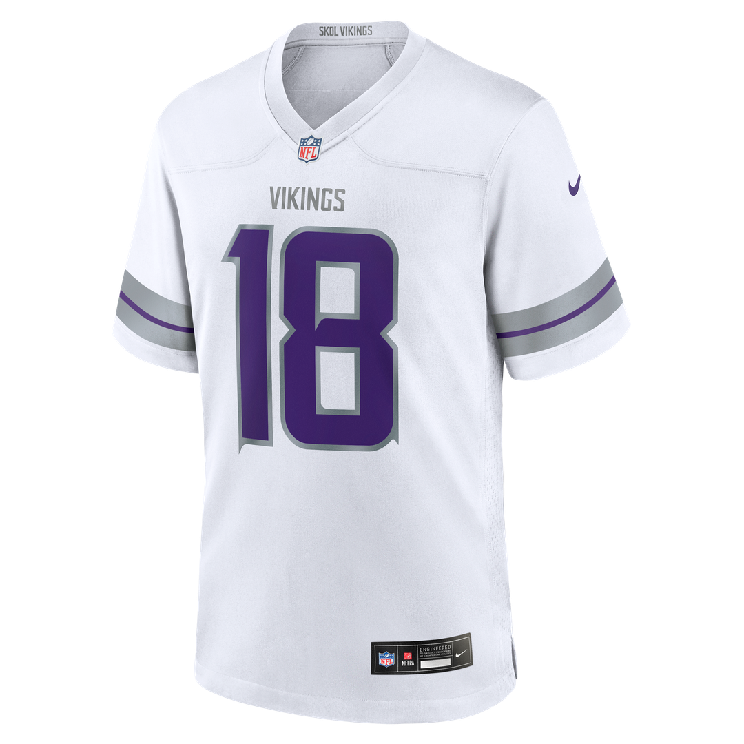 Minnesota Vikings Justin Jefferson Nike White Alternate Game Jersey