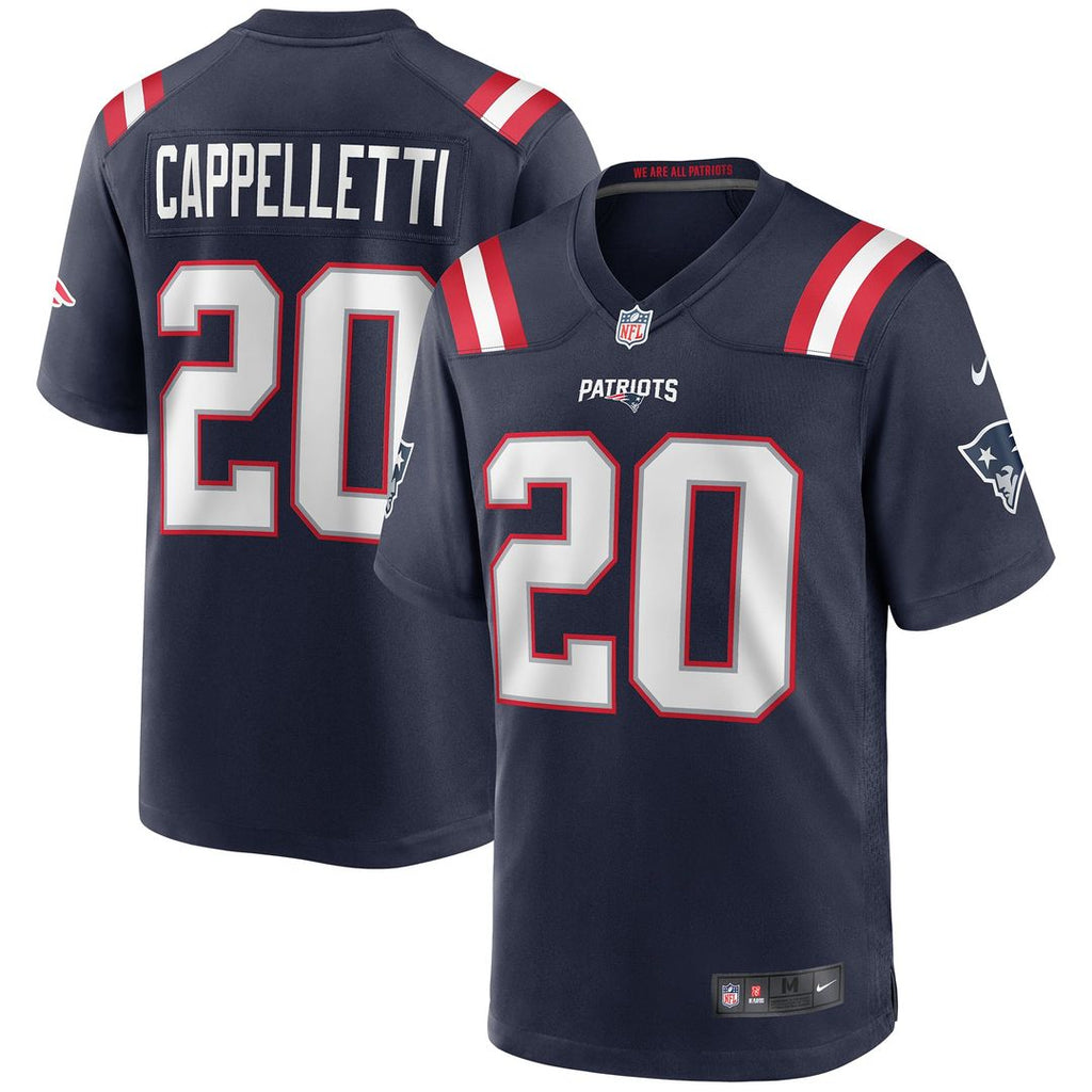 New England Patriots Gino Cappelletti Nike Navy Retired Player Game Jersey