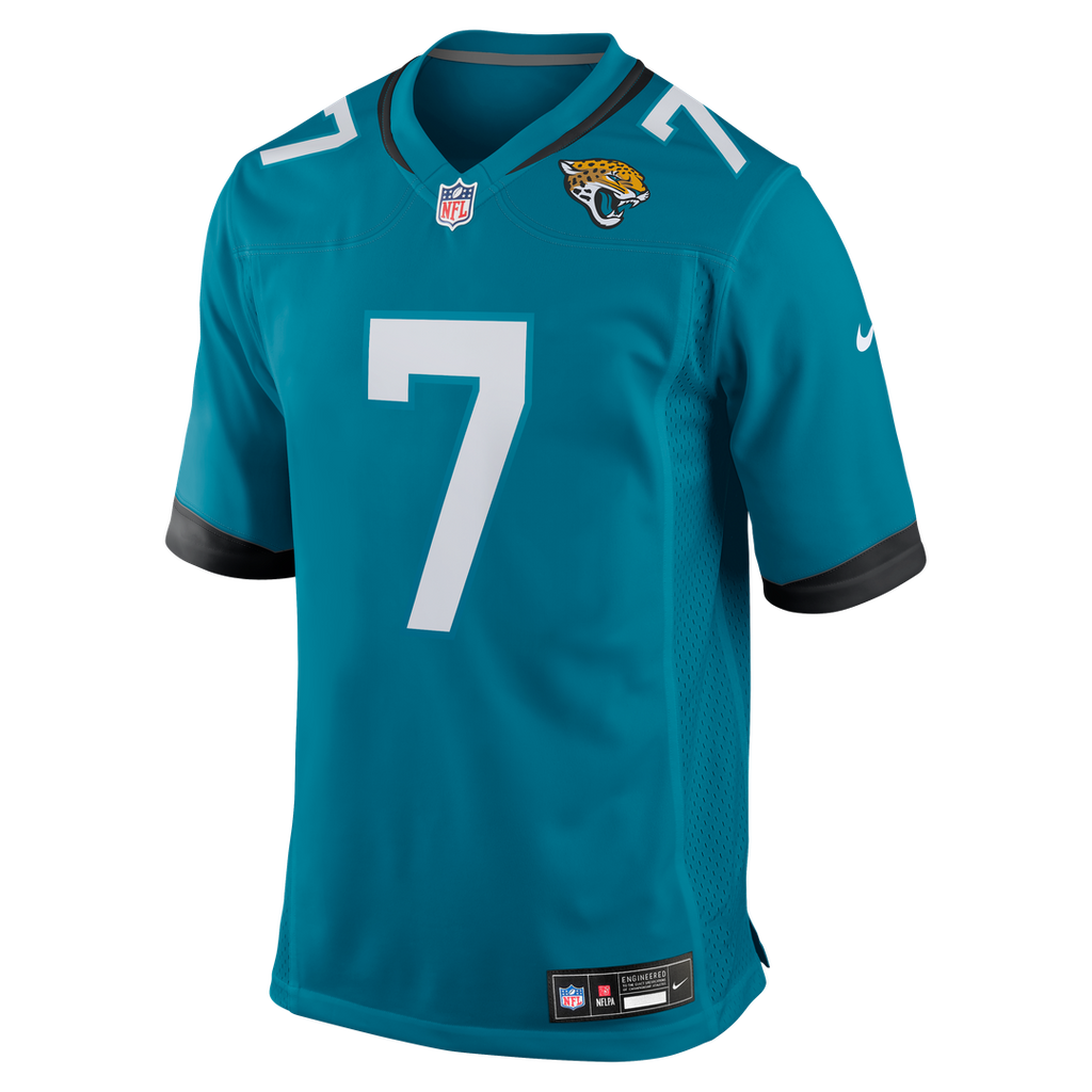 Jacksonville Jaguars Byron Leftwich Nike Teal Retired Game Jersey