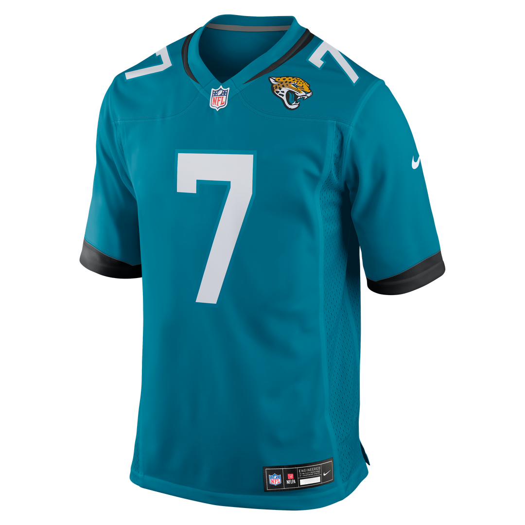 Jacksonville Jaguars Byron Leftwich Nike Teal Retired Game Jersey
