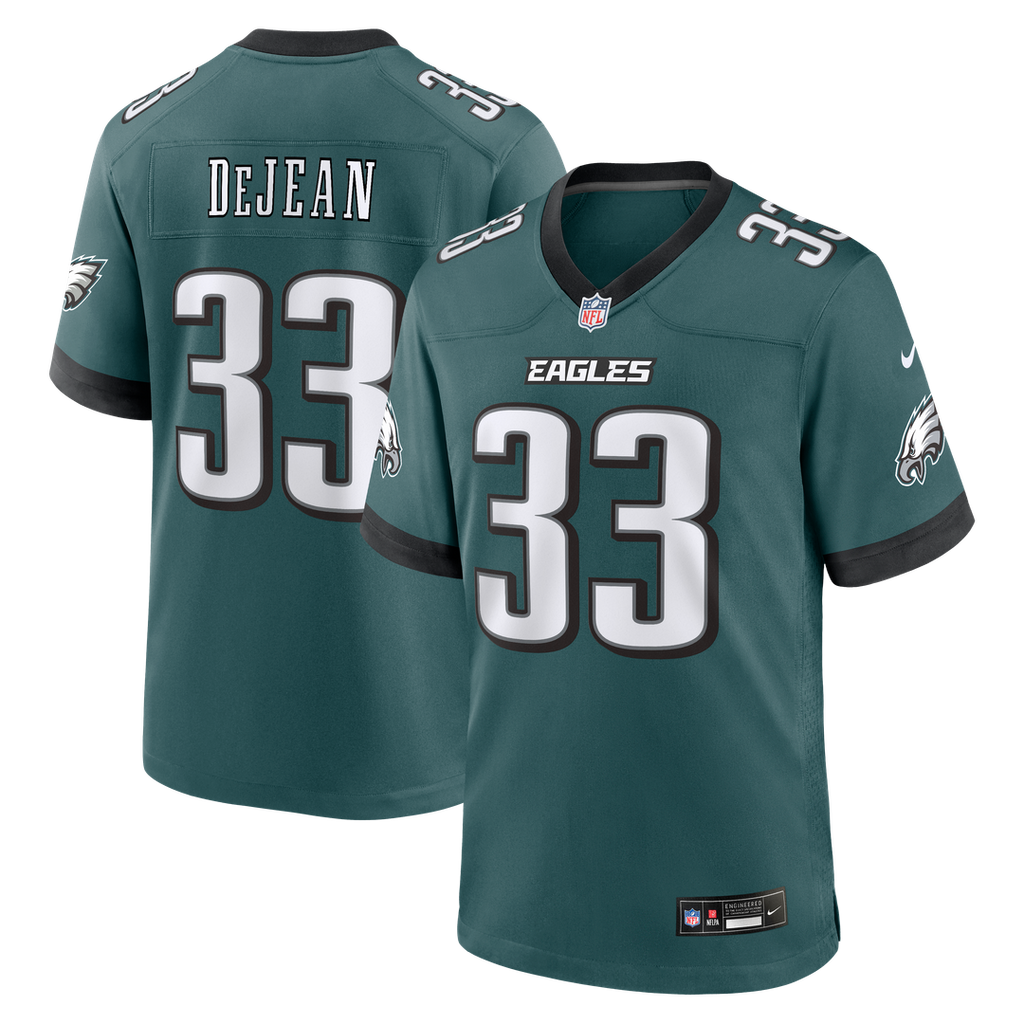 Philadelphia Eagles Cooper DeJean Nike Midnight Green Game Jersey