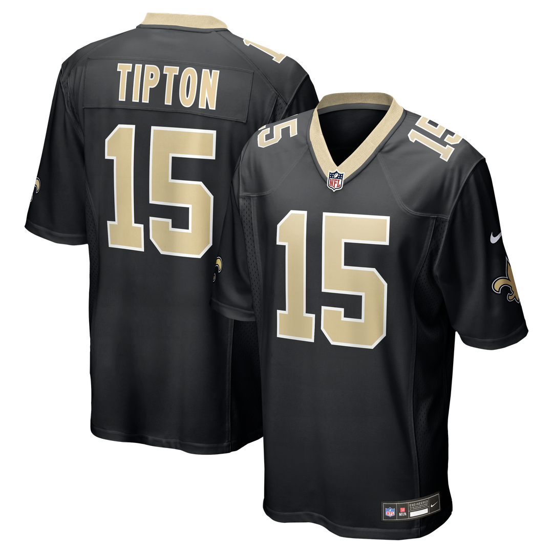 New Orleans Saints Mason Tipton Nike Black Game Jersey