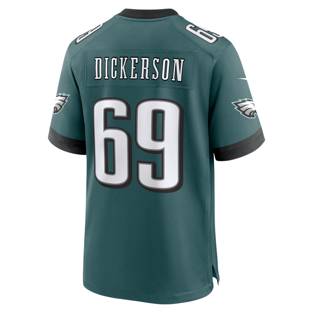 Philadelphia Eagles Landon Dickerson Nike Midnight Green Game Jersey