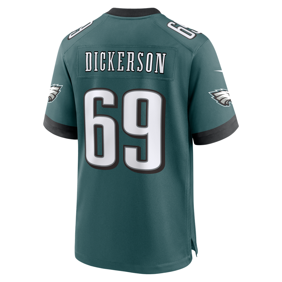 Philadelphia Eagles Landon Dickerson Nike Midnight Green Game Jersey