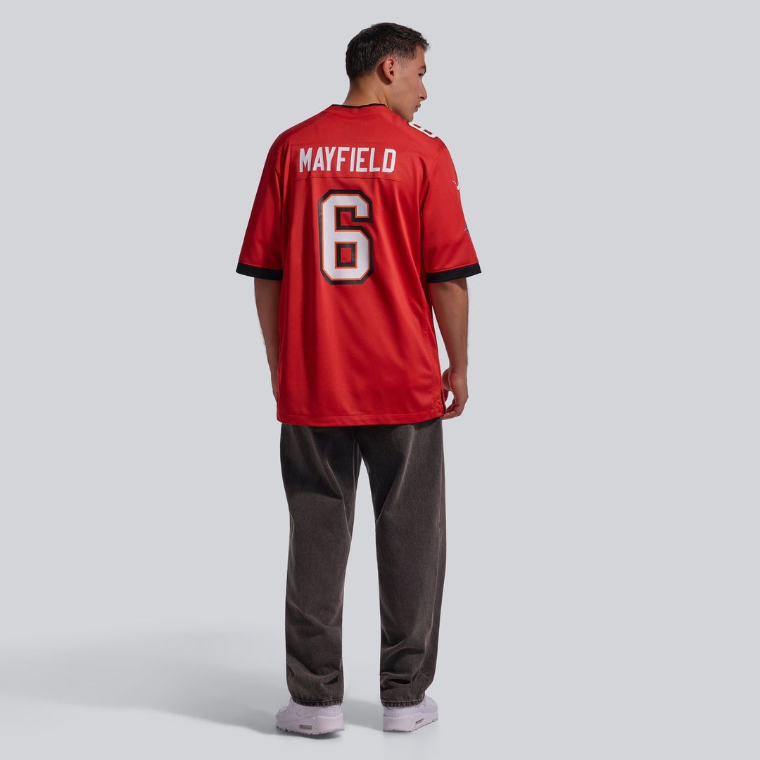 Tampa Bay Buccaneers Baker Mayfield Nike Pewter Alternate Game Jersey