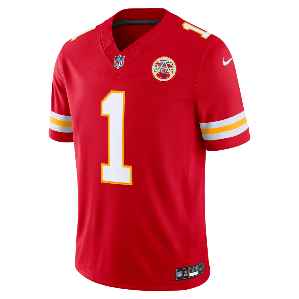 Kansas City Chiefs Xavier Worthy Nike Red Team Vapor FUSE Stitched Limited Jersey