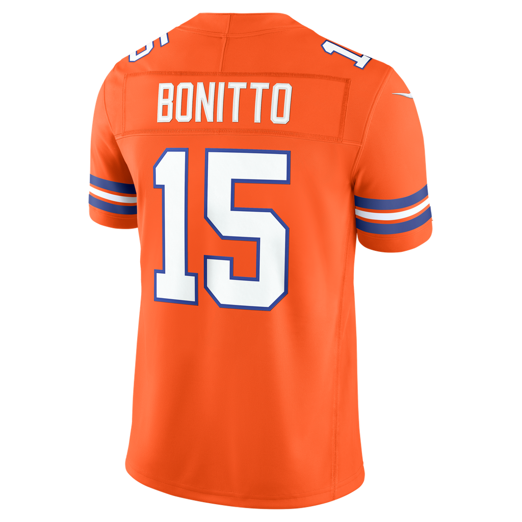 Denver Broncos Nik Bonitto Nike Orange Alternate Mile High Collection 1977 Throwback Vapor FUSE Stitched Limited Jersey