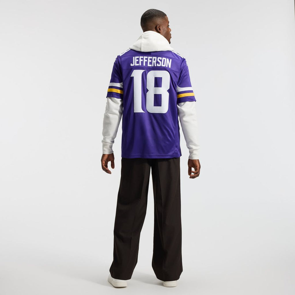 Minnesota Vikings Justin Jefferson Nike White Alternate Vapor FUSE Stitched Limited Jersey