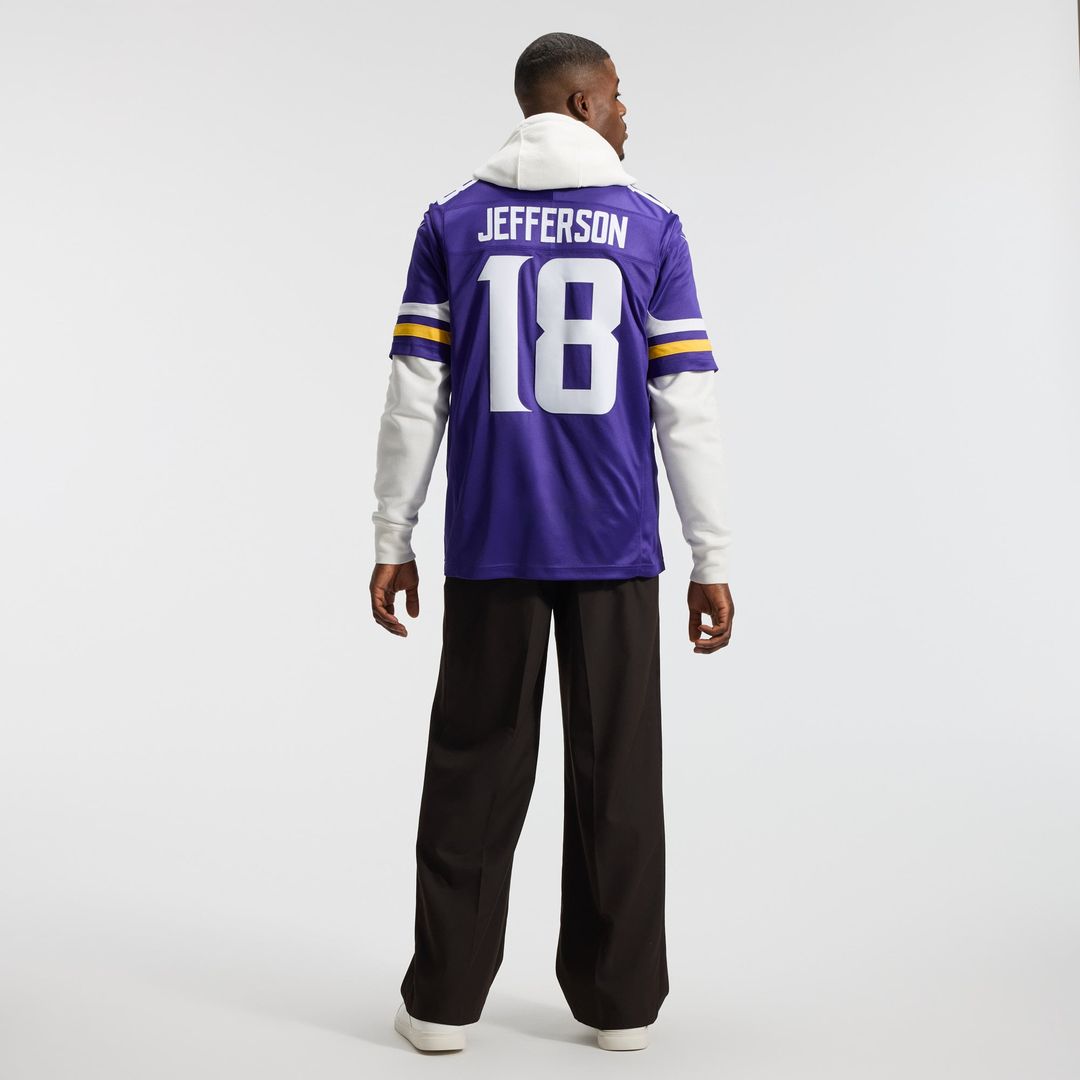 Minnesota Vikings Justin Jefferson Nike White Alternate Vapor FUSE Stitched Limited Jersey