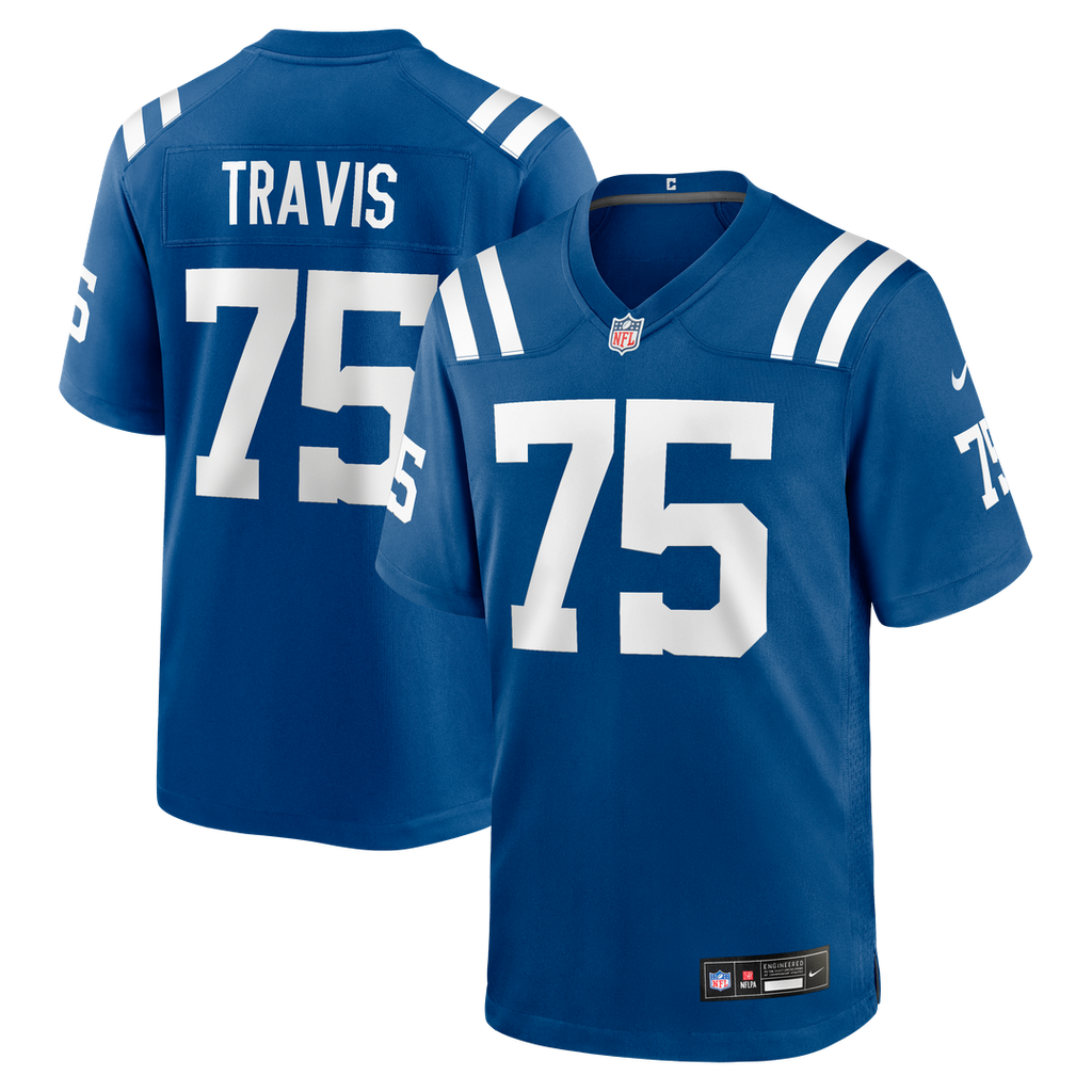 Indianapolis Colts Jalen Travis Nike Royal Game Jersey