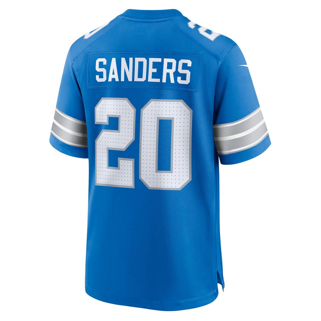Detroit Lions Barry Sanders Nike Blue Retired Game Jersey
