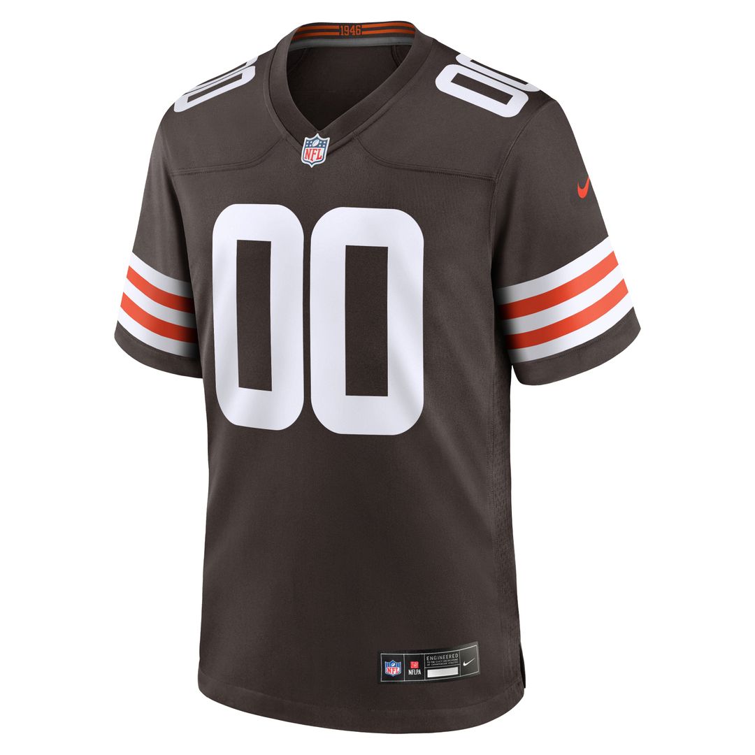 Cleveland Browns Emmanuel McNeil - Warren Nike Brown Game Jersey