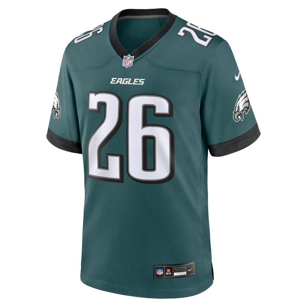 Philadelphia Eagles Saquon Barkley Nike Midnight Green Game Jersey