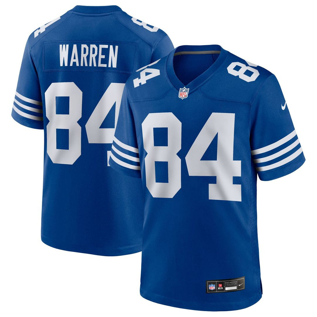 Indianapolis Colts Tyler Warren Nike Royal Alternate Game Jersey