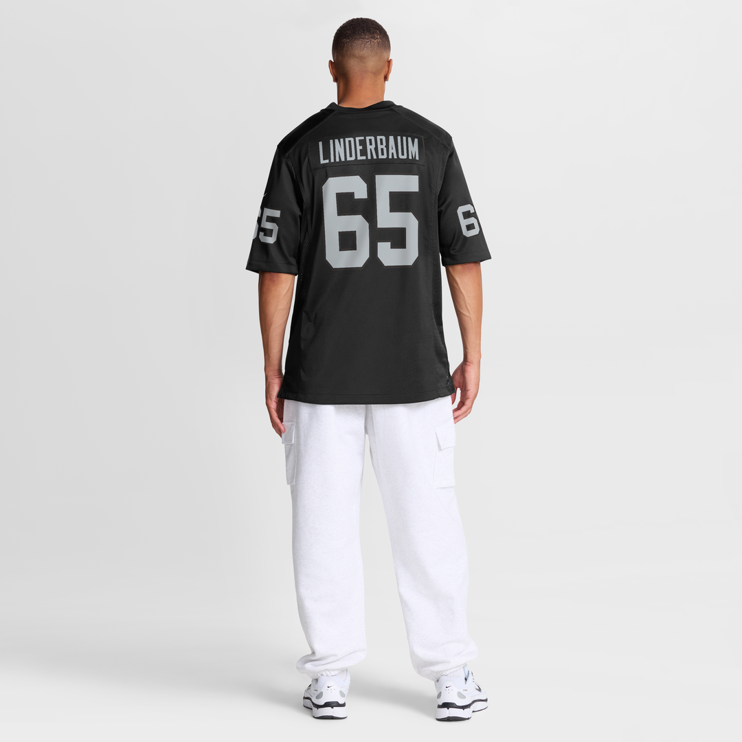 Las Vegas Raiders Tyler Linderbaum Nike Black Game Jersey