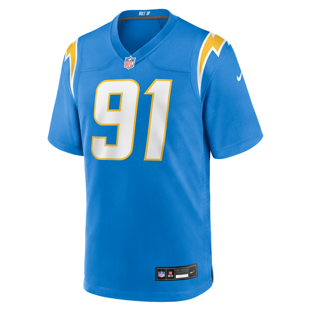 Los Angeles Chargers Nick Barrett Nike Powder Blue Game Jersey