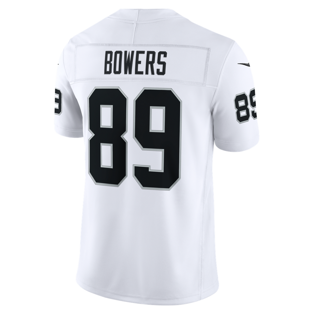 Las Vegas Raiders Brock Bowers Nike White Vapor FUSE Stitched Limited Jersey