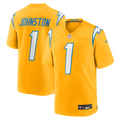 Los Angeles Chargers Quentin Johnston Nike Gold Alternate Charger Power Game Jersey