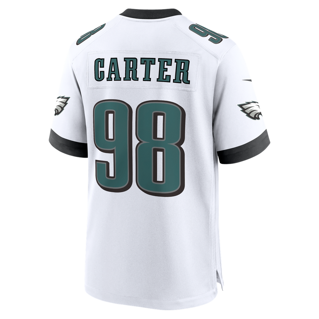 Philadelphia Eagles Jalen Carter Nike Midnight Green Game Jersey