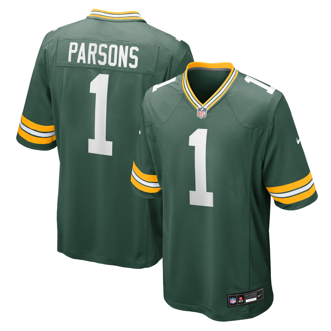 Green Bay Packers Micah Parsons Nike White Game Jersey
